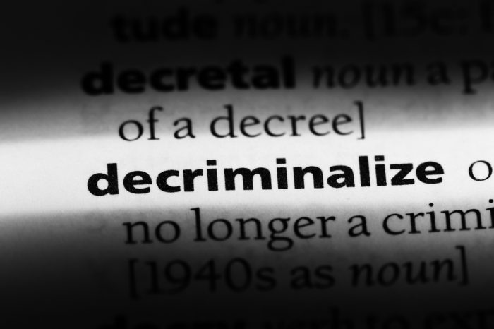 Decriminalize definition in dictionary 
