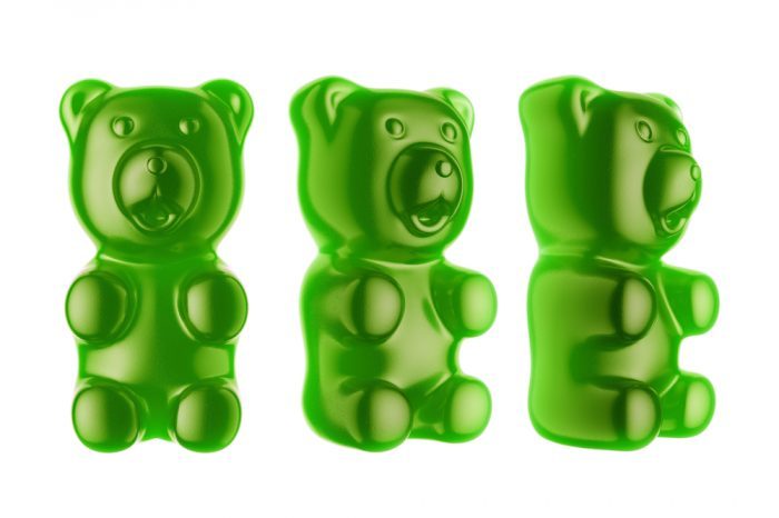 BHO green gummy bears