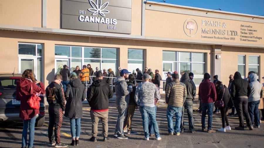 Line up out the door at PEI cannabis store