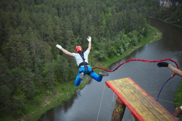 overcoming fear and anxiety by bungee jumping