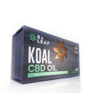 CBD oil double bottle box by RxLeaf
